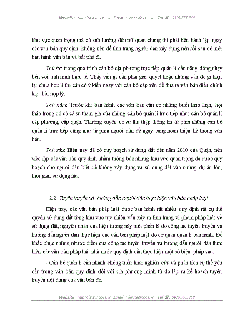 image for page Thực trạng công tác quản lý nhà nước về qui hoạch sử dụng đất trên địa bàn quận tây hồ