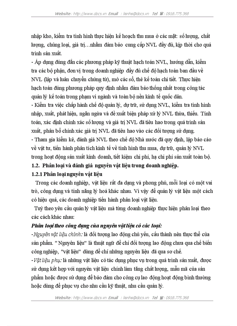 image for page Hoàn thiện công tác kế toán nguyên vật liệu tại Công ty TNHH Sản xuất và Thương mại Thái Hòa