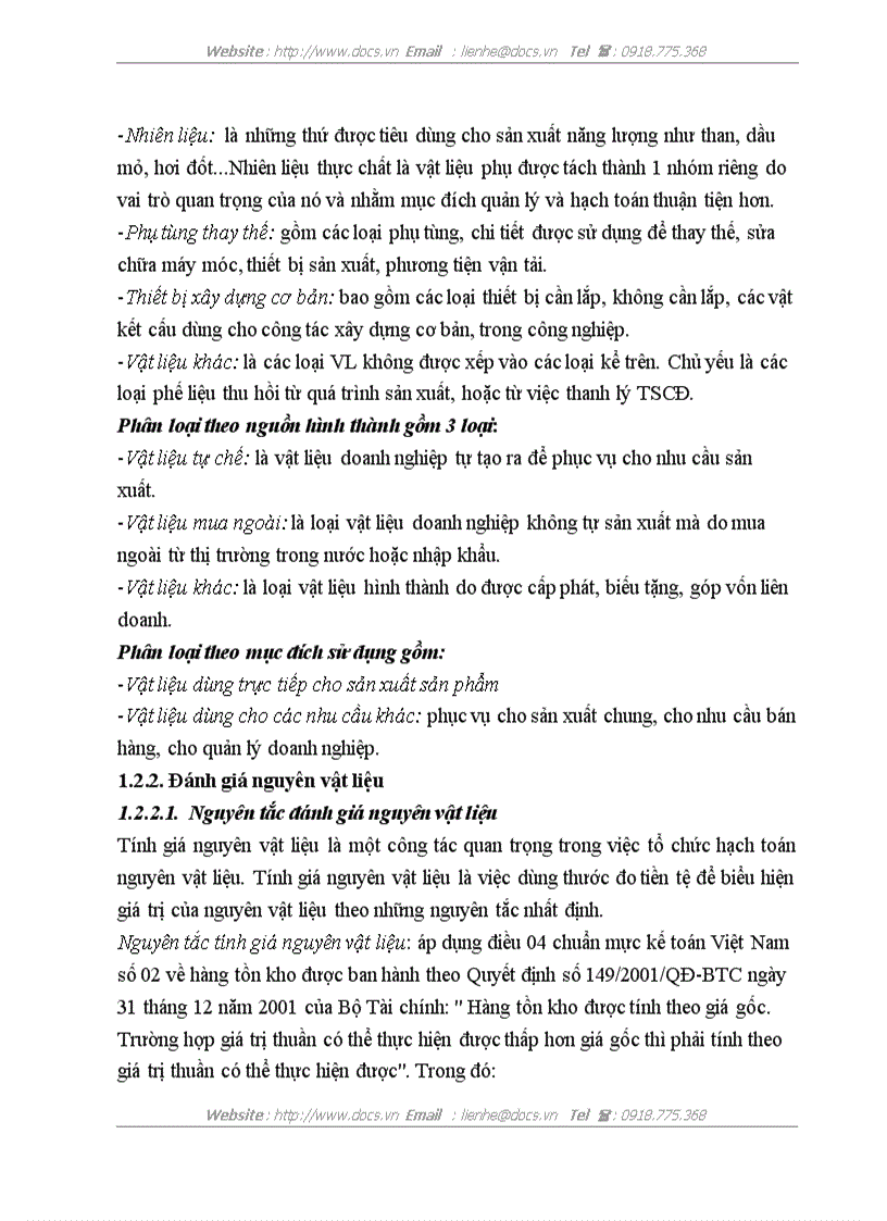 image for page Hoàn thiện công tác kế toán nguyên vật liệu tại Công ty TNHH Sản xuất và Thương mại Thái Hòa