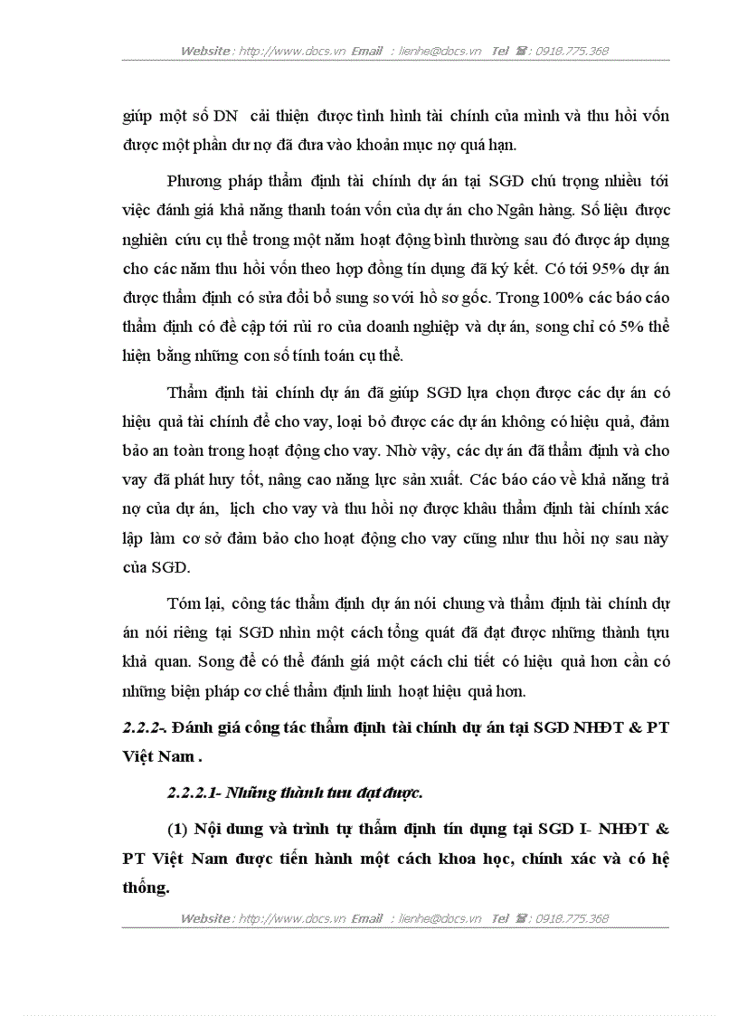 image for page Giải pháp nâng cao chất lượng thẩm định tài chính dự án tại Sở giao dịch I Ngân hàng đầu tư và phát triển Việt Nam