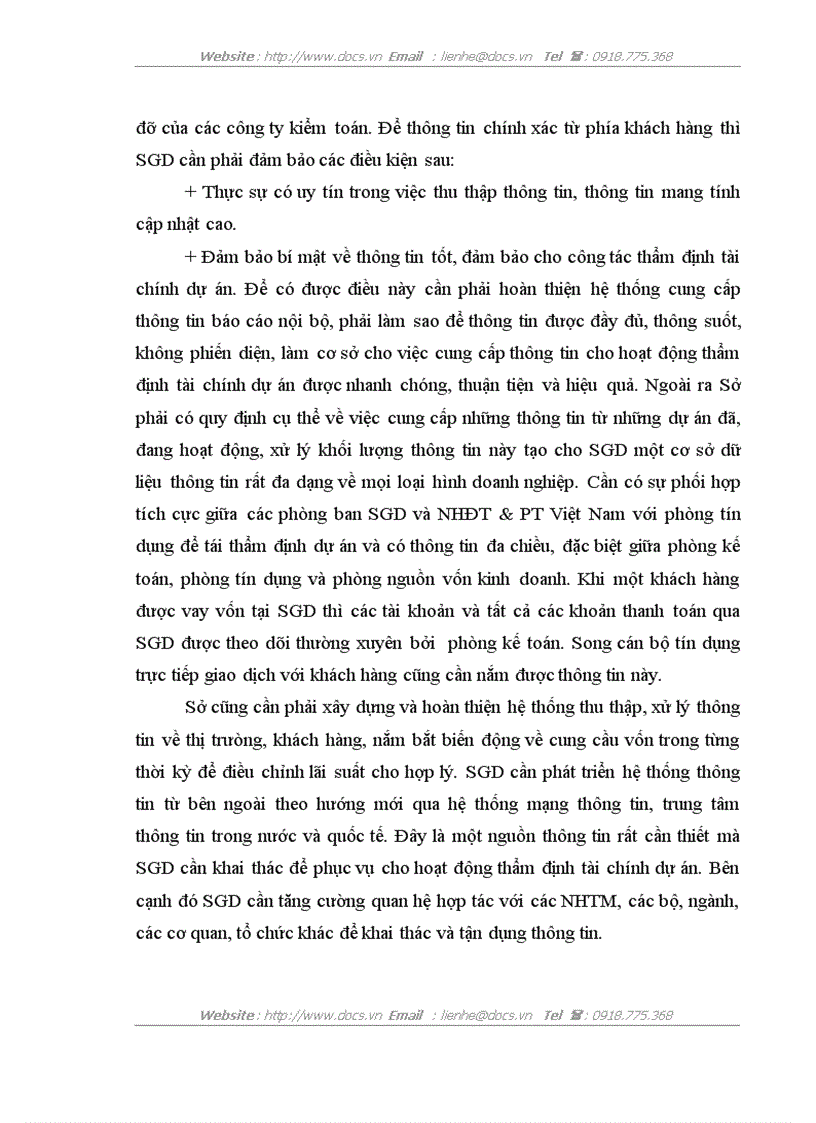 image for page Giải pháp nâng cao chất lượng thẩm định tài chính dự án tại Sở giao dịch I Ngân hàng đầu tư và phát triển Việt Nam