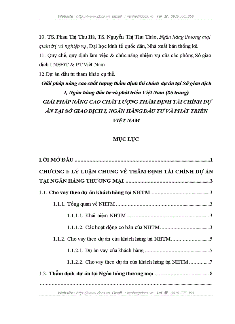 image for page Giải pháp nâng cao chất lượng thẩm định tài chính dự án tại Sở giao dịch I Ngân hàng đầu tư và phát triển Việt Nam