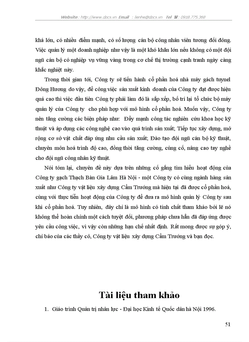 image for page Hoàn thiện tổ chức bộ máy quản lý công ty vật liệu xây dựng Cẩm Trướng