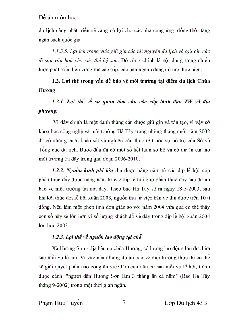 image for page Môi trường du lịch tại chùa Hương thực trạng và giải pháp