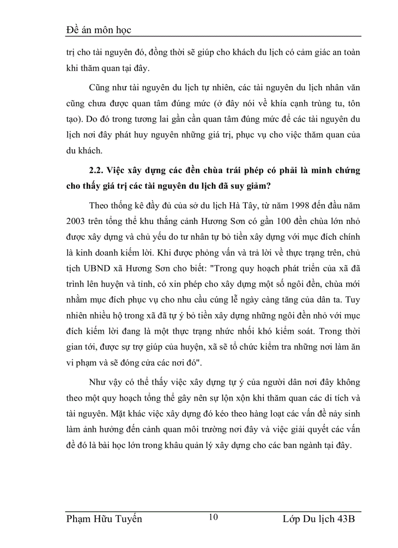 image for page Môi trường du lịch tại chùa Hương thực trạng và giải pháp