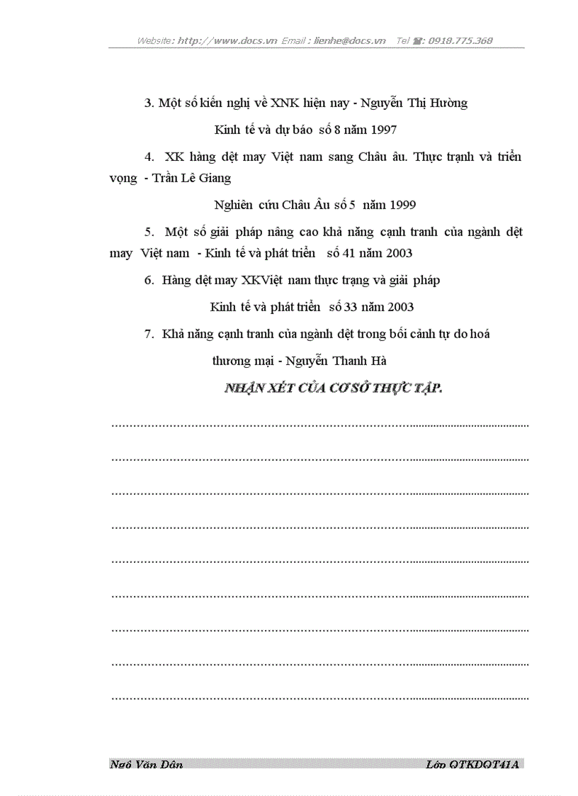 image for page Khả năng thâm nhập hàng dệt may Việt nam vào thị trường EU thực trạng và giải pháp