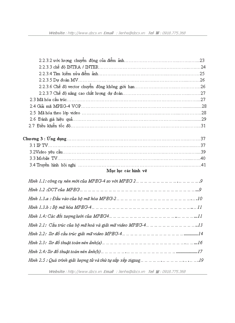 image for page Phương pháp mã hóa video theo đối tượng ứng dụng trong các hệ thống thông tin video nén