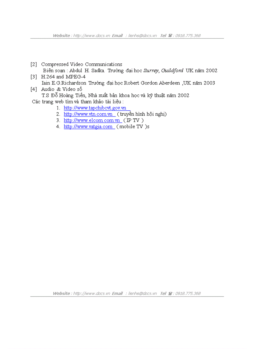 image for page Phương pháp mã hóa video theo đối tượng ứng dụng trong các hệ thống thông tin video nén