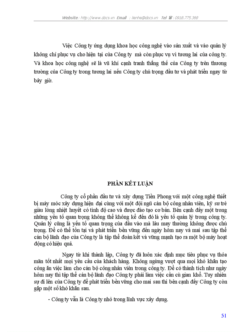 image for page Hoàn thiện bộ máy quản lý của Công ty cổ phần đầu tư và xây dựng Tiền Phong