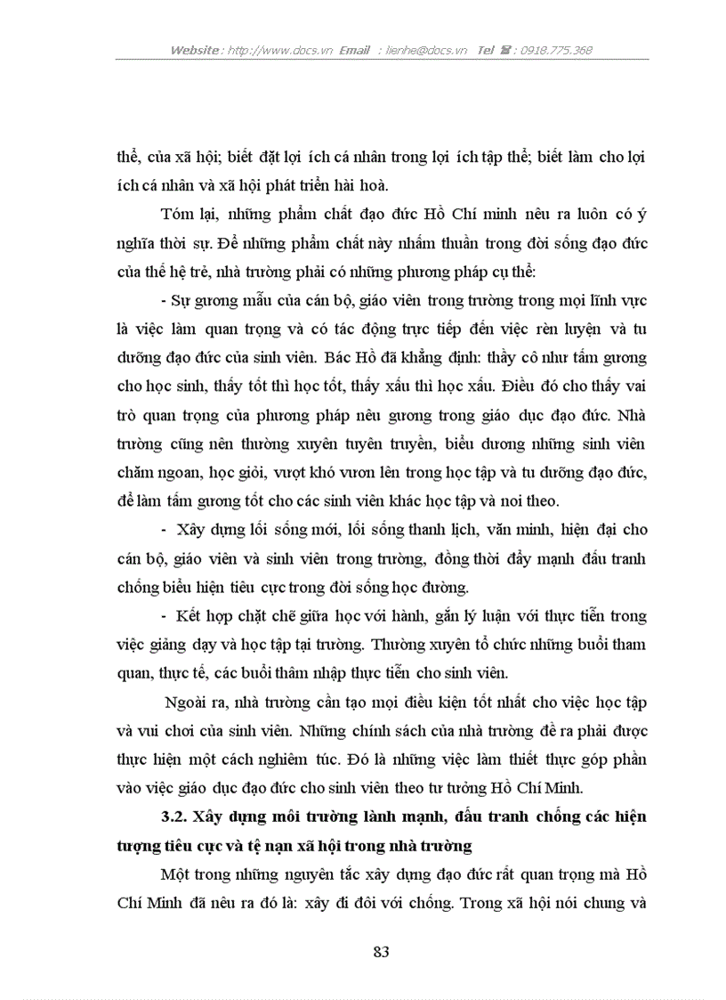 image for page Giáo dục đạo đức cho thế hệ trẻ theo tư tưởng Hồ Chí Minh Liên hệ với thực tiễn tại trường Đại học Ngoại thương