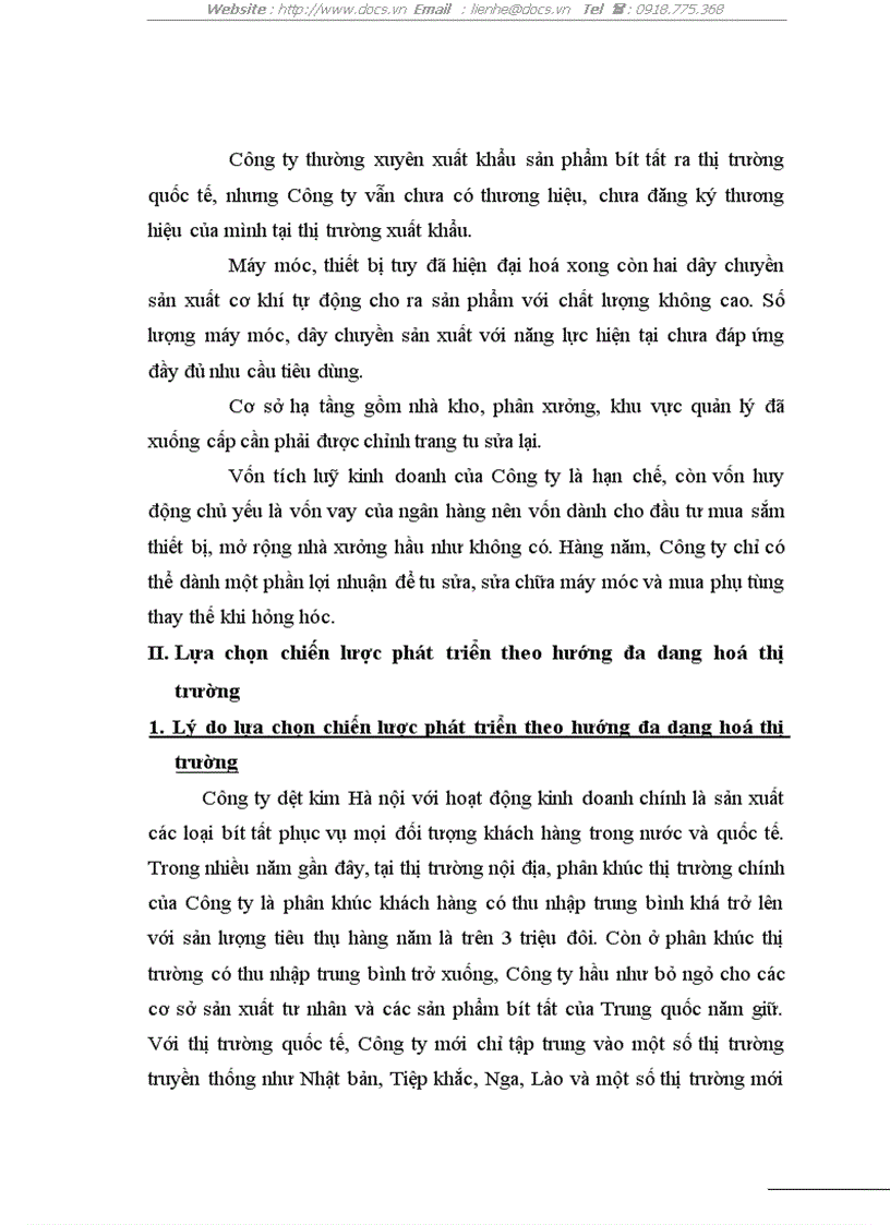 image for page Xây dựng chiến lược phát triển tại công ty dệt kim Hà nội