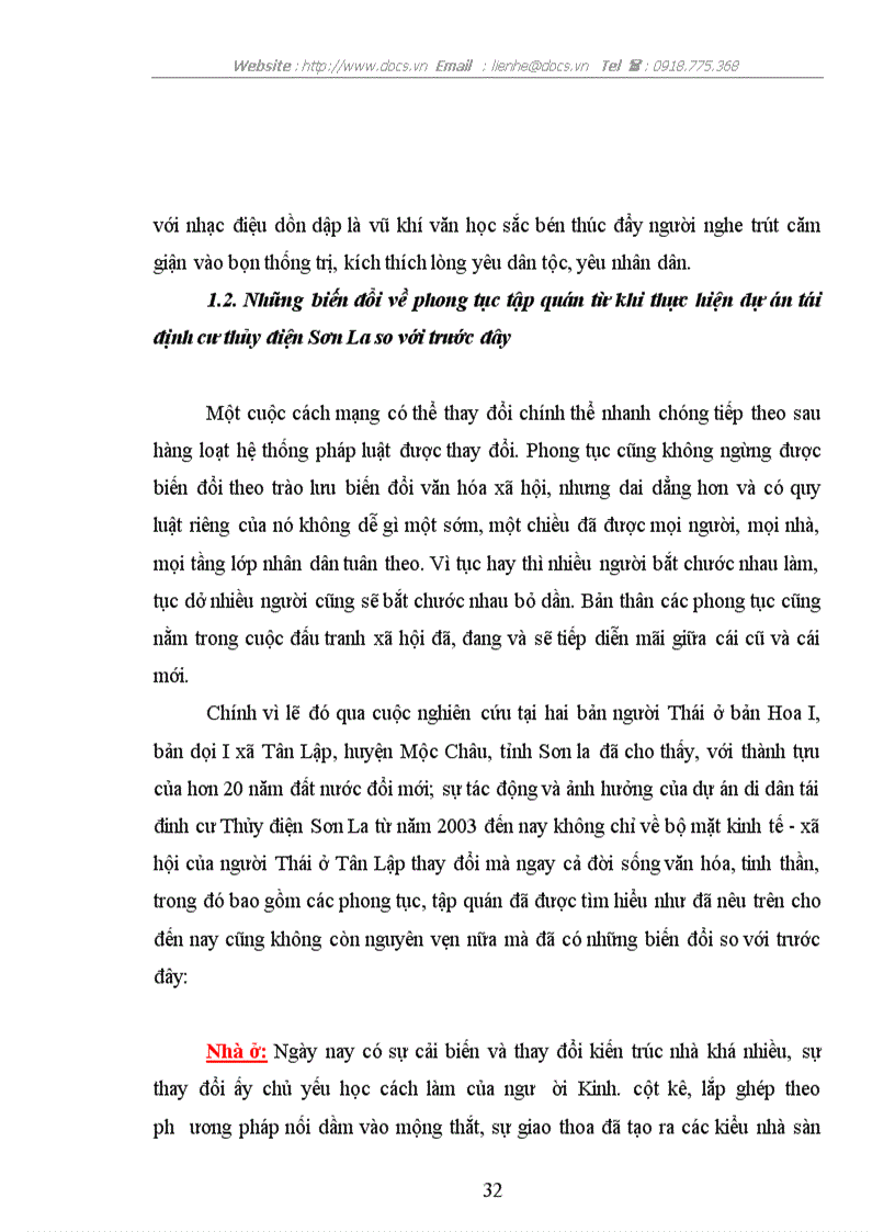 image for page Những biến đổi về phong tục tập quán của dân tộc thái ở bản hoa i và bản dọi i xã tân lập huyện mộc châu tỉnh sơn la từ khi thực hiện dự án tái địn