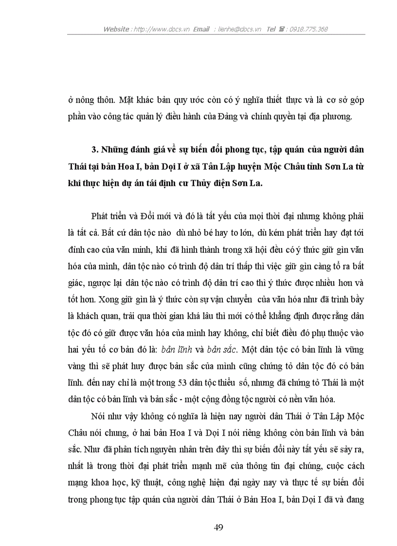 image for page Những biến đổi về phong tục tập quán của dân tộc thái ở bản hoa i và bản dọi i xã tân lập huyện mộc châu tỉnh sơn la từ khi thực hiện dự án tái địn