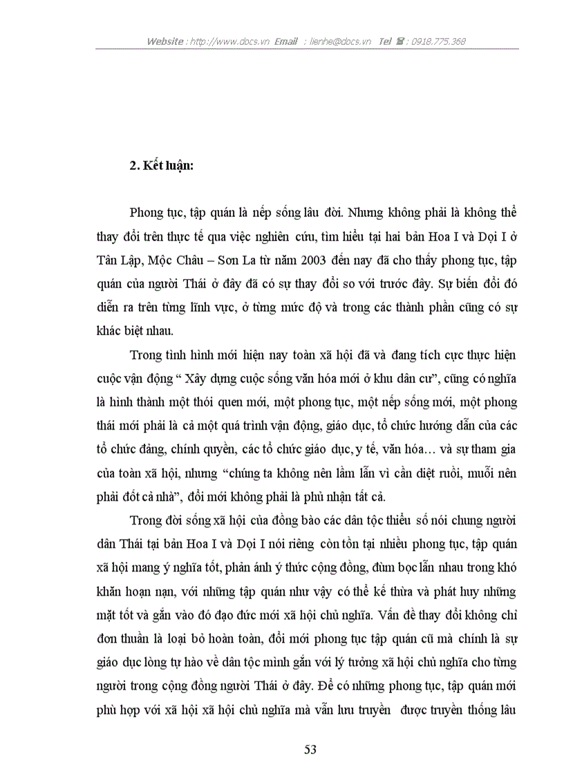 image for page Những biến đổi về phong tục tập quán của dân tộc thái ở bản hoa i và bản dọi i xã tân lập huyện mộc châu tỉnh sơn la từ khi thực hiện dự án tái địn