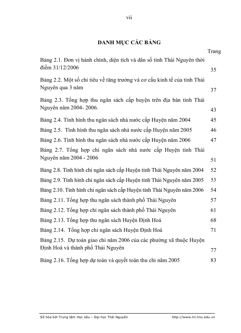 image for page Thực trạng và giải pháp chủ yếu nhằm hoàn thiện công tác quản lý ngân sách cấp huyện ở tỉnh Thái Nguyên