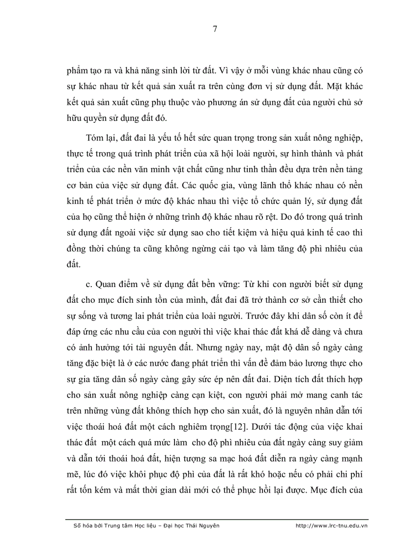 image for page Đánh giá ảnh hưởng của việc sử dụng các nguồn lực tự nhiên trong hộ gia đình tới thu nhập và an toàn lương thực của hộ nông dân huyện định hoá tỉnh t