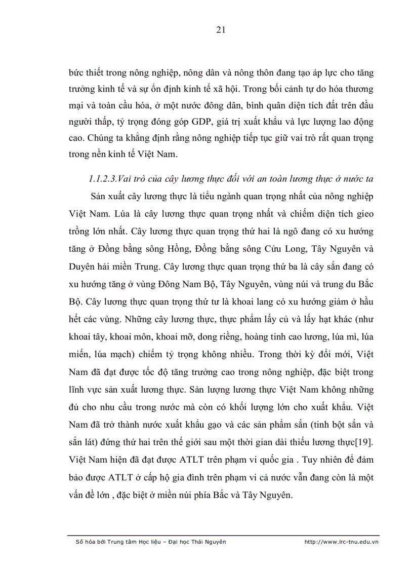 image for page Đánh giá ảnh hưởng của việc sử dụng các nguồn lực tự nhiên trong hộ gia đình tới thu nhập và an toàn lương thực của hộ nông dân huyện định hoá tỉnh t