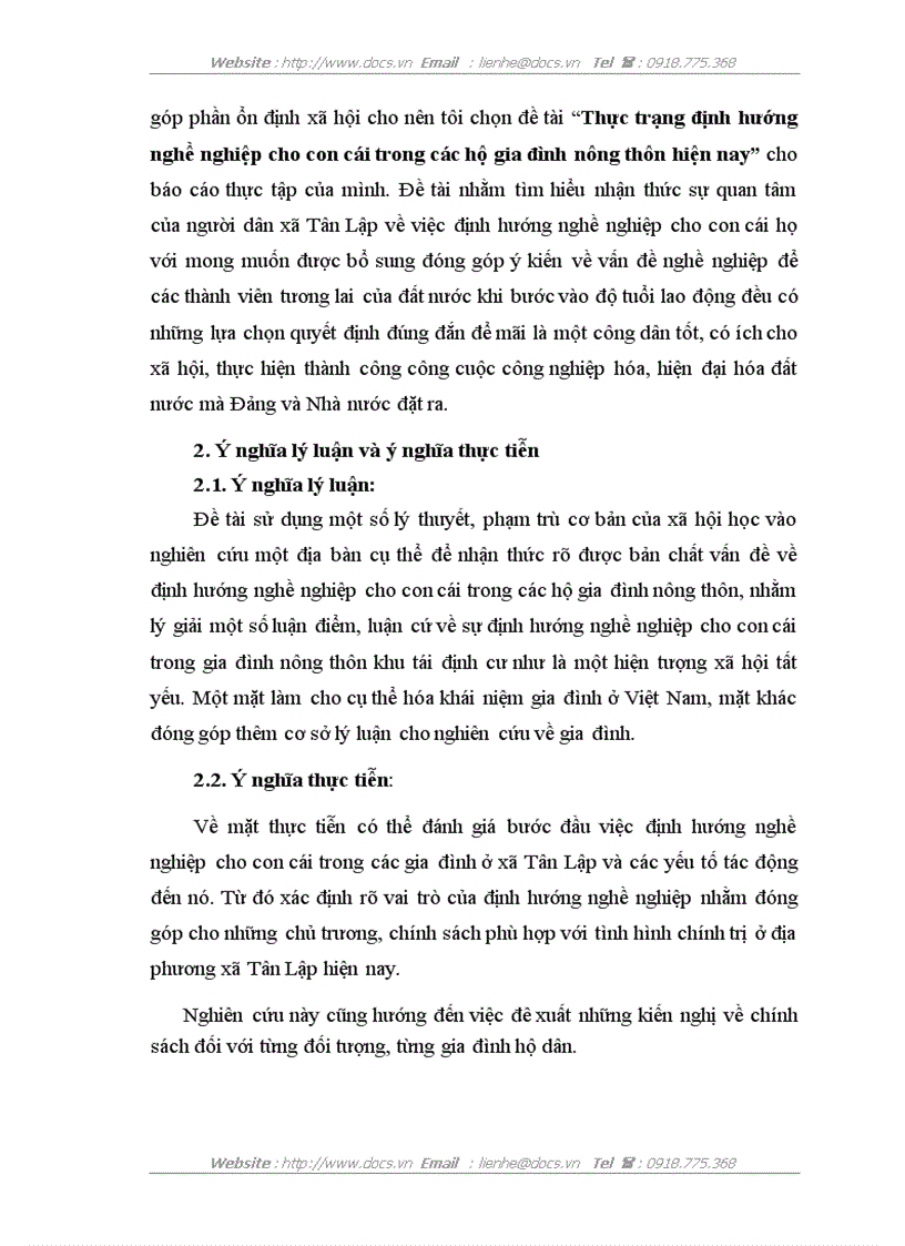 image for page Thực trạng định hướng nghề nghiệp cho con cái trong các hộ gia đình nông thôn hiện nay