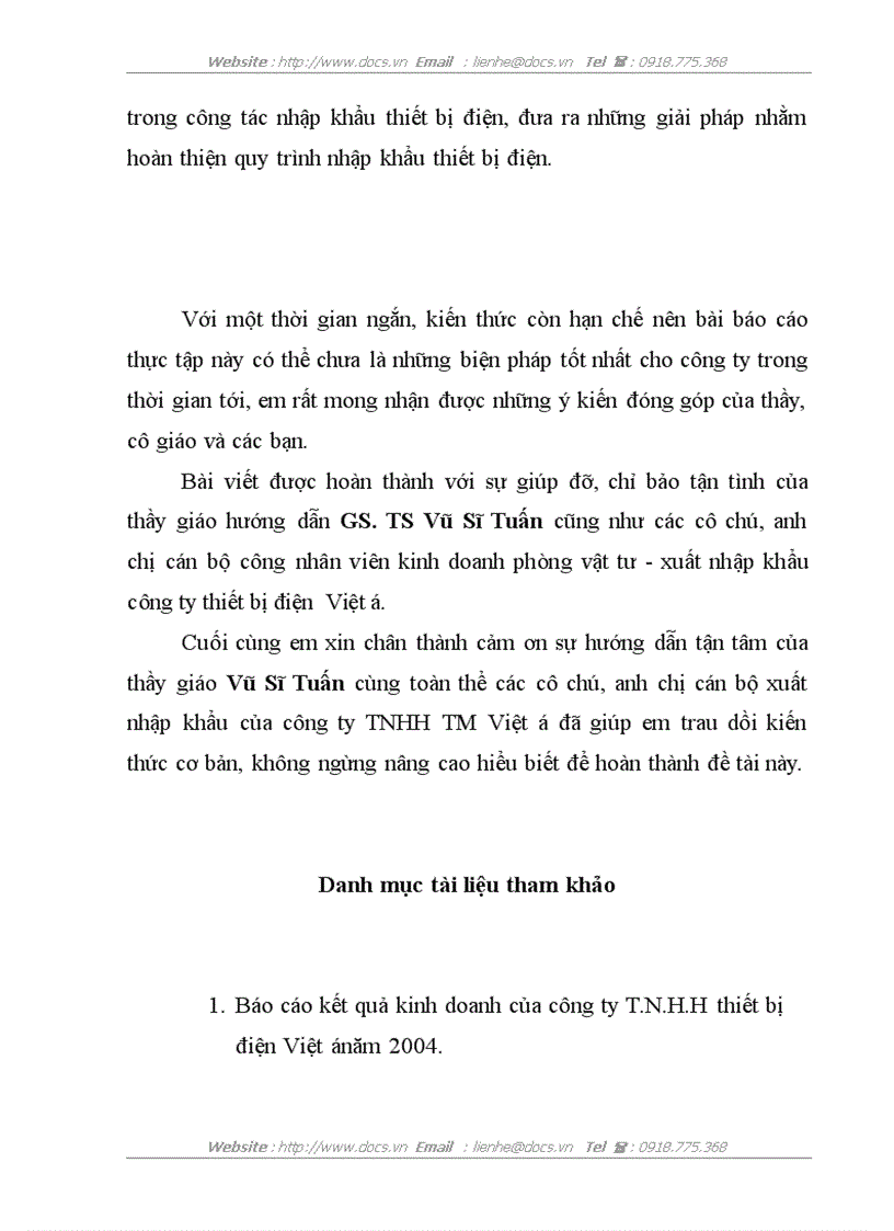 image for page Quy trình nhập khẩu tại công ty thiết bị điện Việt Á thực trạng và giải pháp