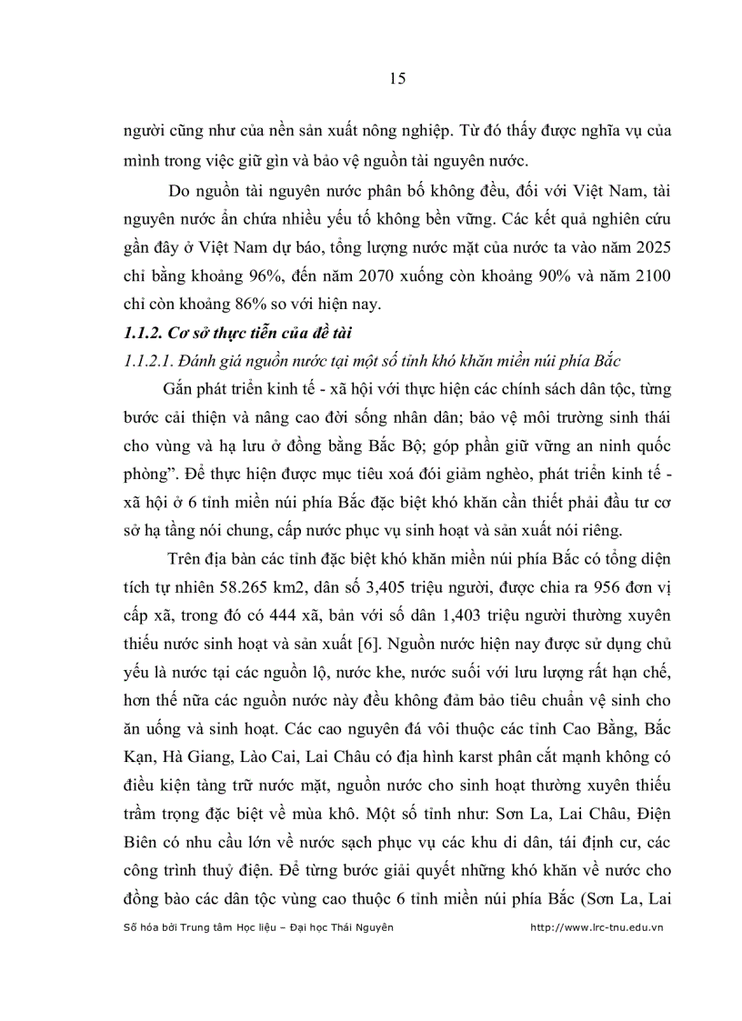 image for page Ảnh hưởng của việc tiếp cận nguồn nước đến thu nhập của hộ nông dân xã tân lập huyện chợ đồn tỉnh bắc kạn