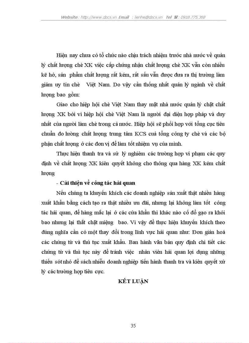 image for page Một số giải pháp nâng cao giá trị chè xuất khẩu và mở rộng thị trường xuất khẩu chè tại Công ty Xuất nhập khẩu Lạng Sơn