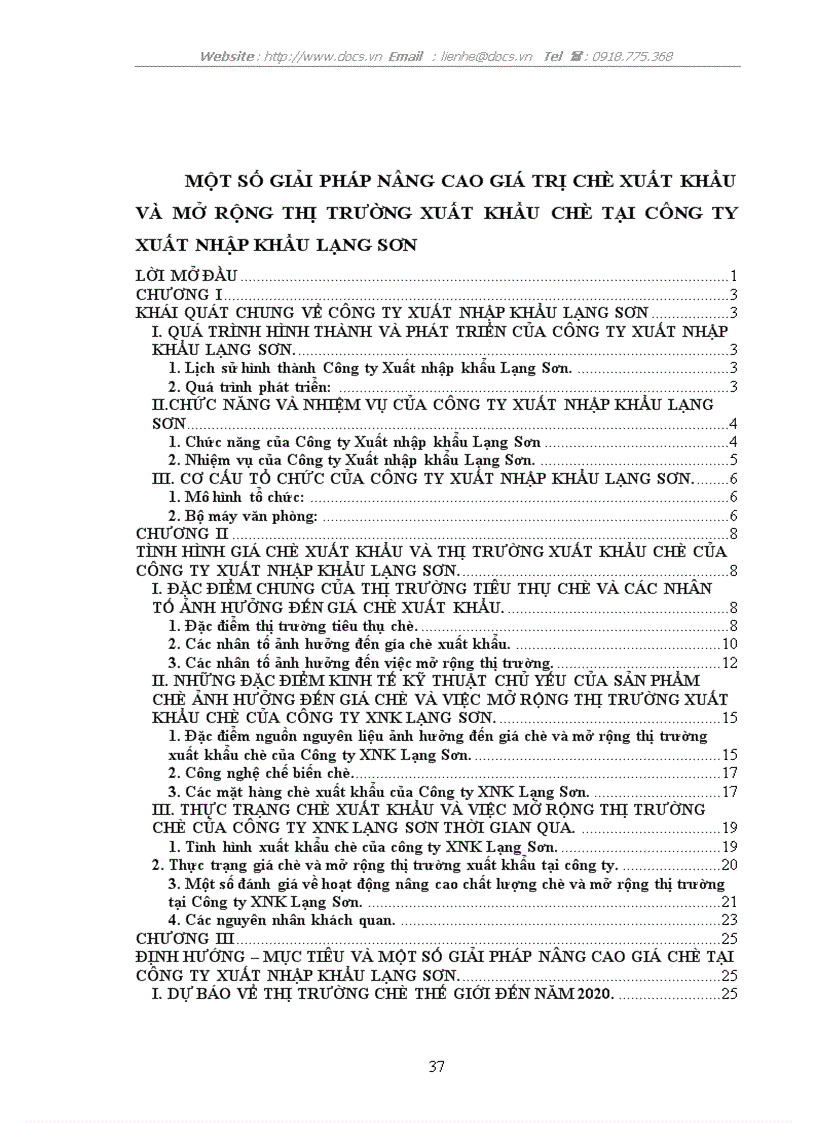 image for page Một số giải pháp nâng cao giá trị chè xuất khẩu và mở rộng thị trường xuất khẩu chè tại Công ty Xuất nhập khẩu Lạng Sơn