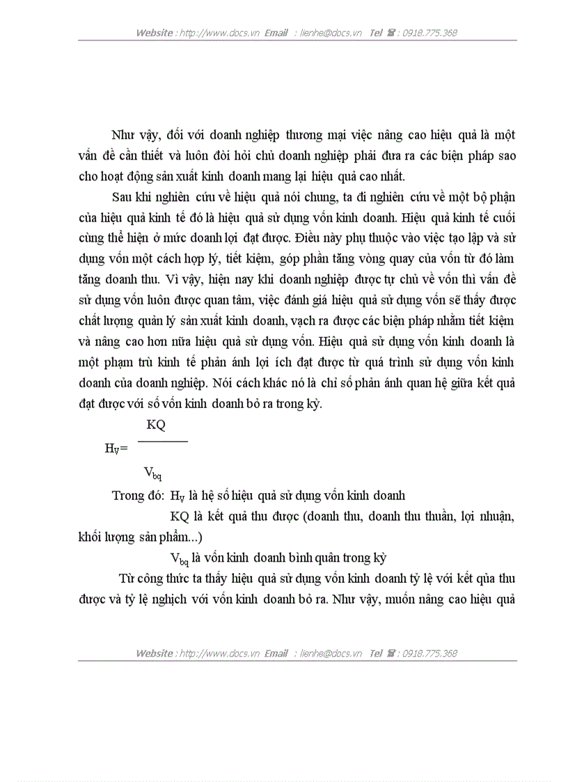 image for page Thực trạng về tình hình tổ chức và hiệu quả sử dụng Vốn kinh doanh tại Công ty CP XNK tổng hợp I việt nam