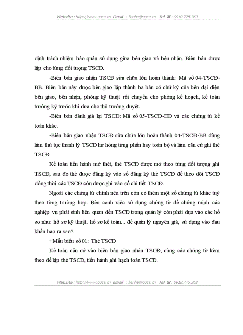 image for page Tổ chức hạch toán TSCĐ với việc nâng cao hiệu quả sử dụng TSCĐ ở Công ty quản lý và sửa chữa đường bộ 240