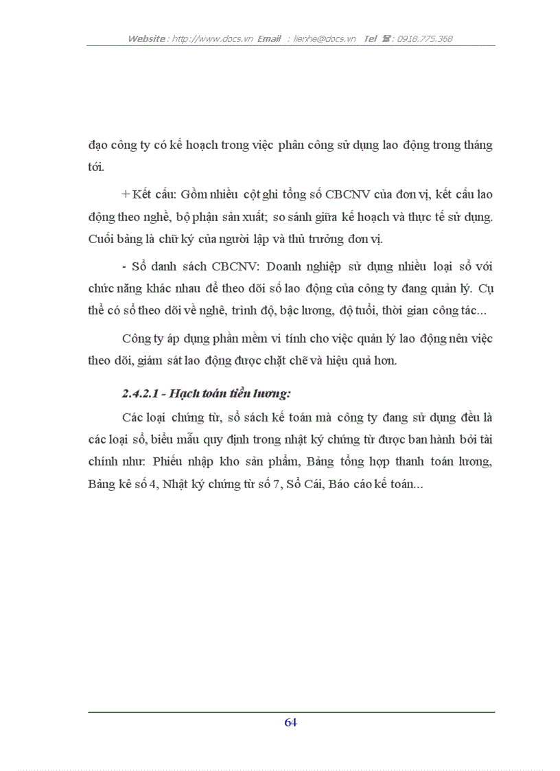 image for page Hoàn thiện hạch toán lao động tiền lương và các khoản trích theo lương tại công ty TNHH Quảng Nam