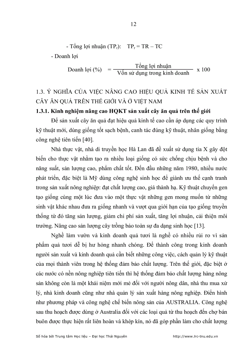 image for page Thực trạng và những giải pháp chủ yếu nhằm nâng cao hiệu quả kinh tế sản xuất cây ăn quả tại huyện đoan hùng tỉnh phú thọ