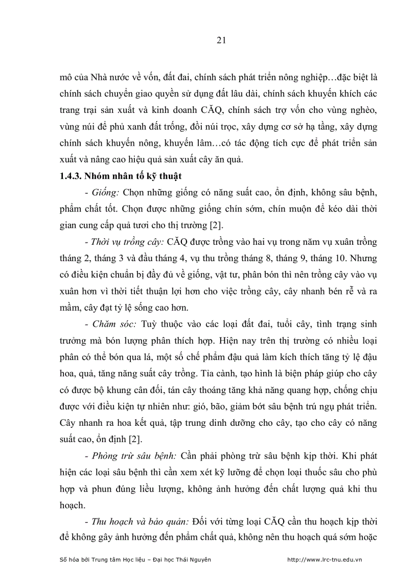 image for page Thực trạng và những giải pháp chủ yếu nhằm nâng cao hiệu quả kinh tế sản xuất cây ăn quả tại huyện đoan hùng tỉnh phú thọ