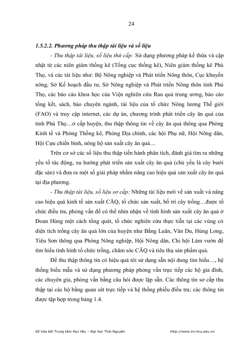image for page Thực trạng và những giải pháp chủ yếu nhằm nâng cao hiệu quả kinh tế sản xuất cây ăn quả tại huyện đoan hùng tỉnh phú thọ