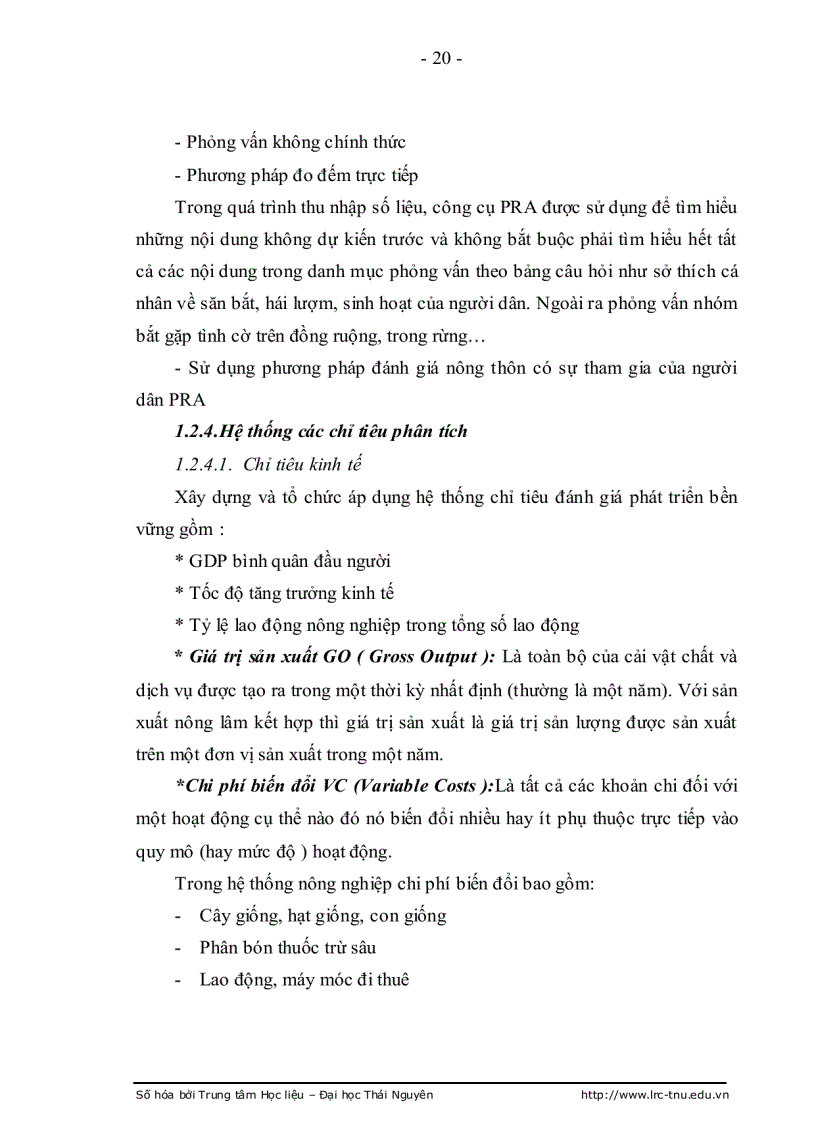 image for page Một số giải pháp nhằm phát triển kinh tế bền vững trong hệ thống nông nghiệp trên địa bàn huyện đồng hỷ tỉnh thái nguyên