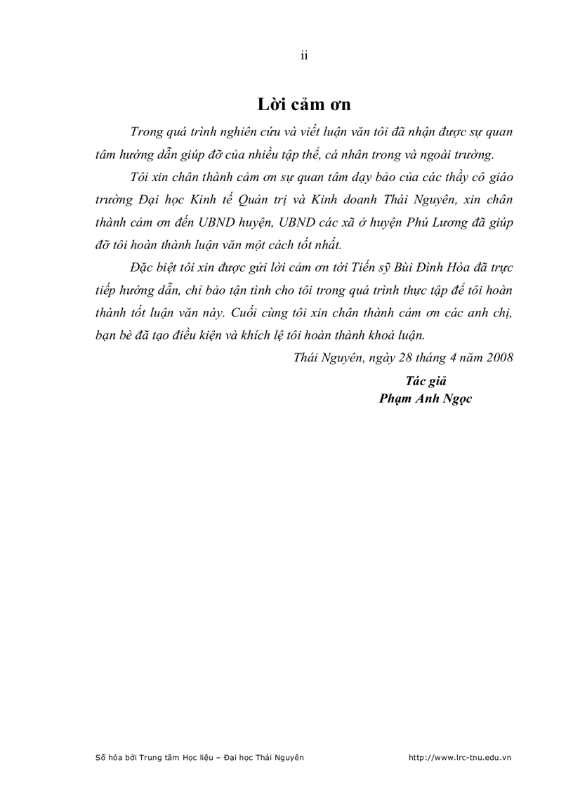 image for page Phát triển kinh tế hộ nông dân ở huyện phú lương trong tiến trình hội nhập kinh tế quốc tế