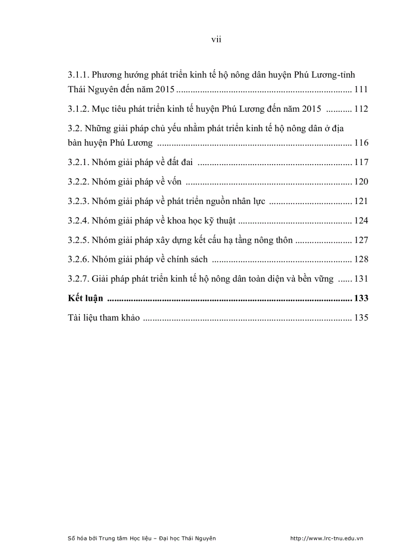 image for page Phát triển kinh tế hộ nông dân ở huyện phú lương trong tiến trình hội nhập kinh tế quốc tế
