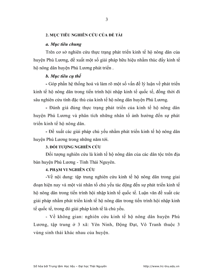 image for page Phát triển kinh tế hộ nông dân ở huyện phú lương trong tiến trình hội nhập kinh tế quốc tế
