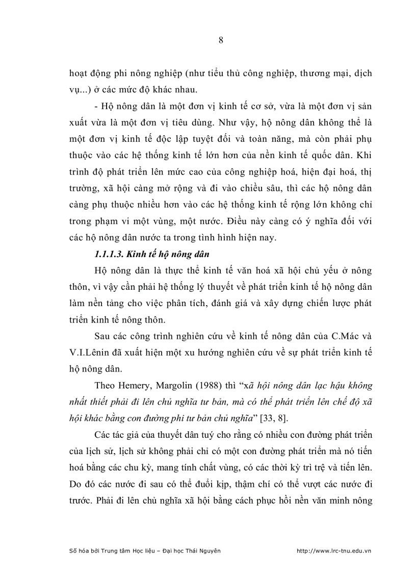 image for page Phát triển kinh tế hộ nông dân ở huyện phú lương trong tiến trình hội nhập kinh tế quốc tế