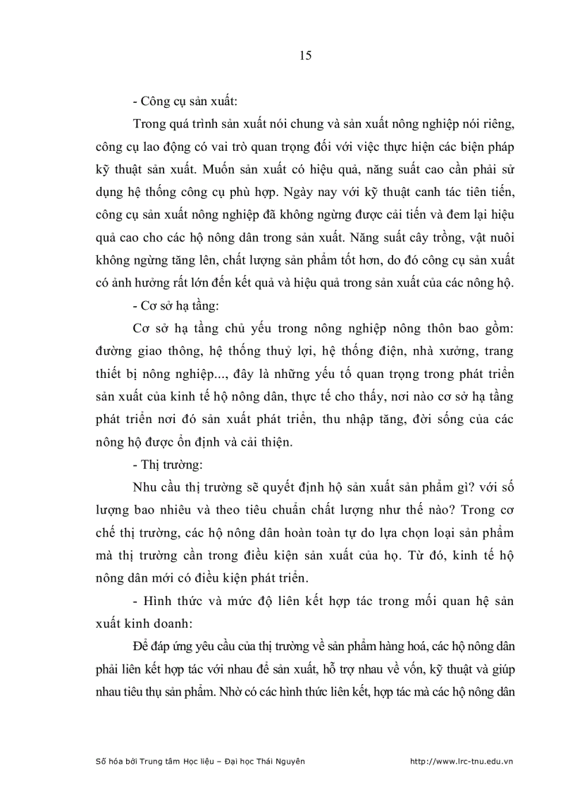 image for page Phát triển kinh tế hộ nông dân ở huyện phú lương trong tiến trình hội nhập kinh tế quốc tế