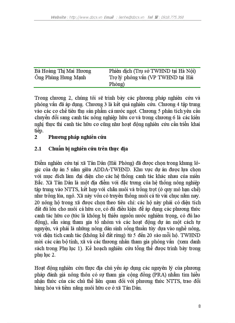image for page Nghiên cứu khả năng phát chuyển đổi từ nuôi thuỷ sản truyền thống sang nuôi thuỷ sản hữu cơ tại xã Tân Dân An Lão Hải Phòng