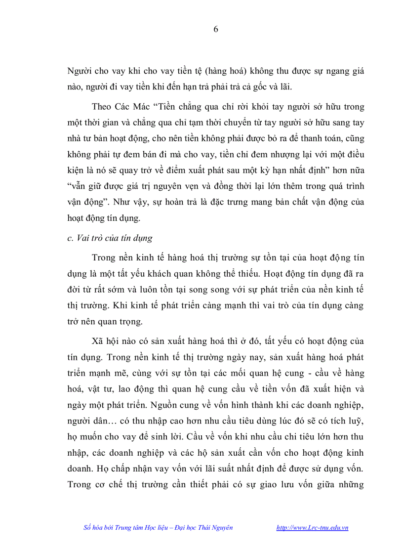 image for page Tác động của hoạt động tín dụng trong việc phát triển kinh tế nông nghiệp nông thôn huyện đại từ tỉnh thái nguyên