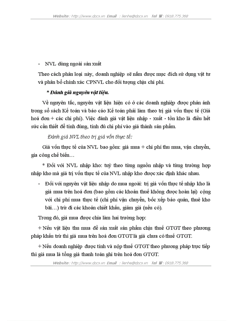 image for page Tổ chức hạch toán kế toán về nguyên vật liệu tại công ty Dược liệu TW I