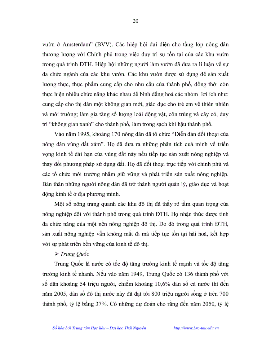 image for page Anh hưởng của đô thị hoá đến phát triển kinh tế xã hội của huyện Phổ Yên tỉnh Thái Nguyên