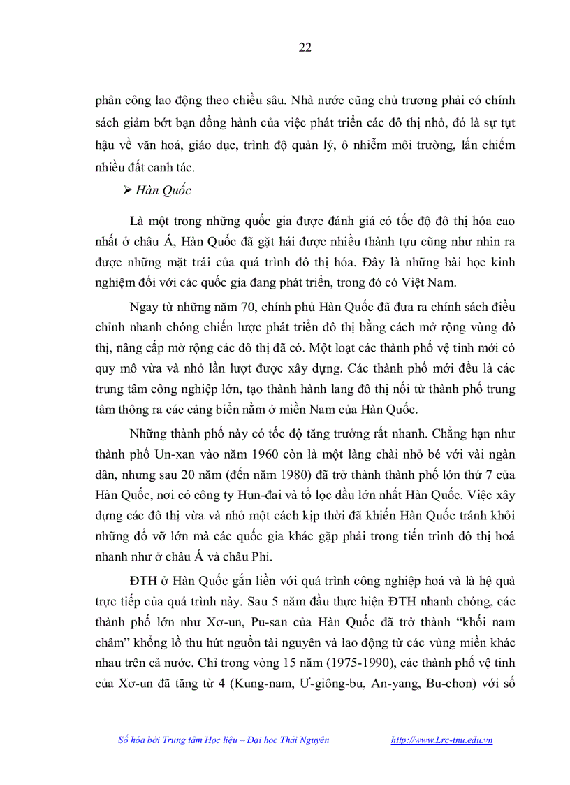 image for page Anh hưởng của đô thị hoá đến phát triển kinh tế xã hội của huyện Phổ Yên tỉnh Thái Nguyên