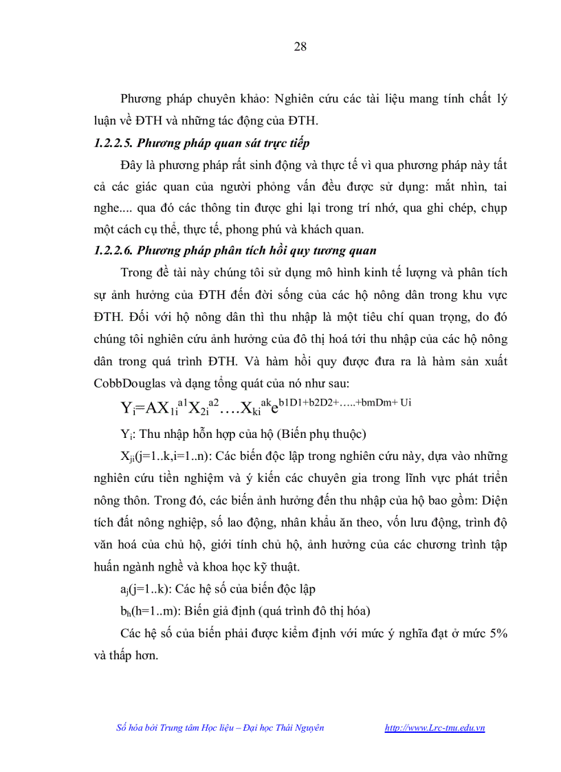 image for page Anh hưởng của đô thị hoá đến phát triển kinh tế xã hội của huyện Phổ Yên tỉnh Thái Nguyên