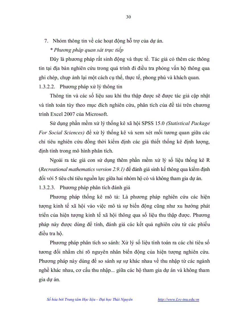 image for page Tác động của dự án duy trì và phát triển bền vững đến sinh kế của người dân vùng đệm vườn quốc gia tam đảo khu vực thái nguyên