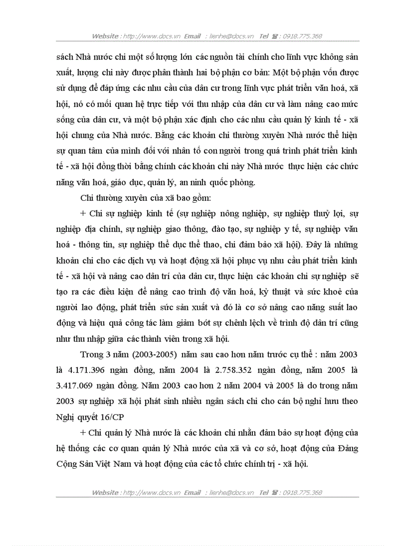 image for page Thực trạng công tác quản lý ngân sách cấp xã trên địa bàn tỉnh trà vinh năm 2003 2005