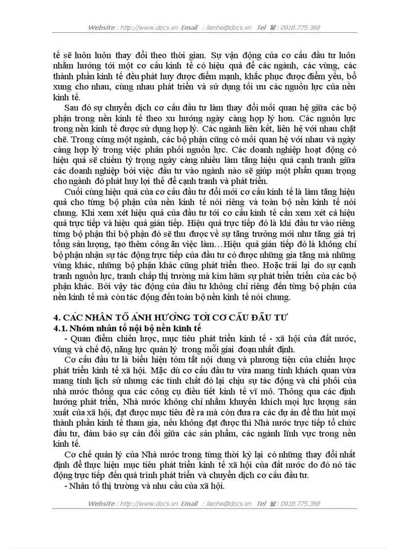 image for page Lý luận chung về cơ cấu đầu tư và cơ cấu đầu tư hợp lý