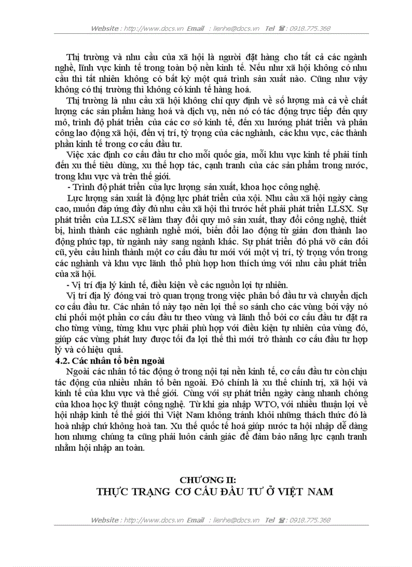 image for page Lý luận chung về cơ cấu đầu tư và cơ cấu đầu tư hợp lý