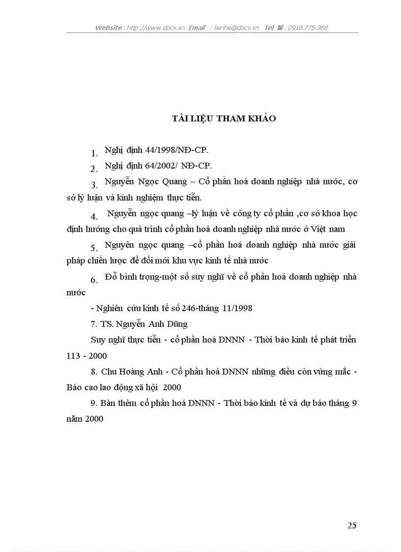 image for page Những vẫn đề chung cổ phần hoá doanh nghiệp nhà nước