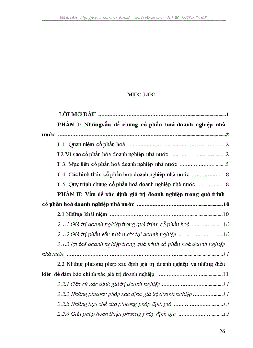 image for page Những vẫn đề chung cổ phần hoá doanh nghiệp nhà nước